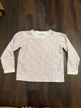 Lila and Hayes Smiley Face Sweatshirt Girls Size 9